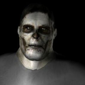 Model 3d Karakter Manusia Besar Frankenstein