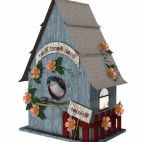 Birdhouse Decoration 3D-malli