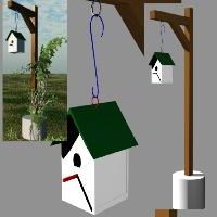Casa para pájaros Casa para mascotas Modelo 3d