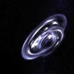 ブラックホール宇宙シーン3Dモデル