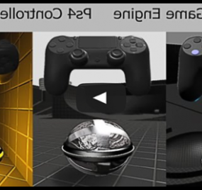 Ps4 Denetleyici Oyun Gadget'ı 3D modeli