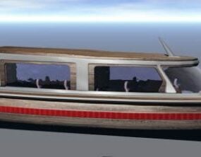 خودروی مسافرتی قایق تندرو مدل سه بعدی