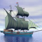 Pirate Age Sailing Ship