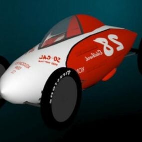 बोनविले रेसिंग कार 3डी मॉडल