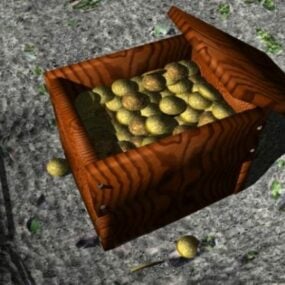 Treasure Box Of Gold 3d model