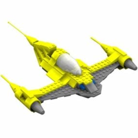 3д модель самолета Лего Старфайтер