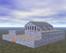 Celtic Castle Building 3d model