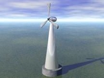 محطة كهرباء توربينات الرياح نموذج ثلاثي الأبعاد