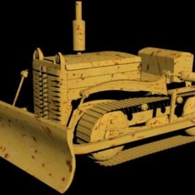 Véhicule Bulldozer modèle 3D