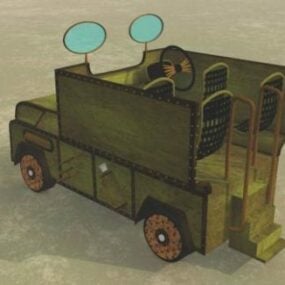 Modelo 3D do caminhão Steampunk