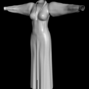 महिला एन्जिल प्रतिमा 3डी मॉडल