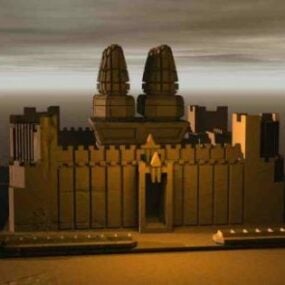 De Rots castle 3D-model bouwen