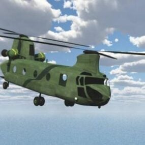 Ch47 Chinook Helicopter 3d model