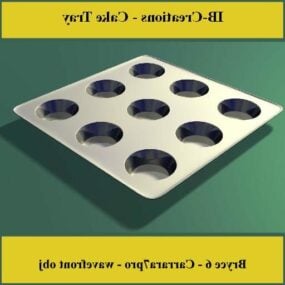 Dotted Cake Tray 3d model