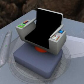 星际迷航家具船长椅3d模型