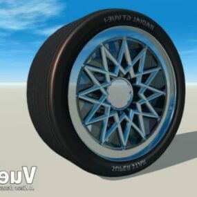 汽车车轮漂亮的轮辋3d模型