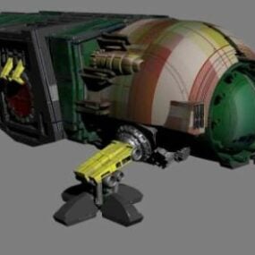 3д модель модуля грузового космического корабля "Жук"
