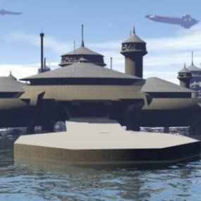 3D-Modell des Frachtbahnhof-Hauptquartierhafens