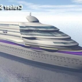 3D model cestovní křižníkové lodi