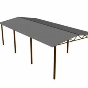 Metal Roof Canopy 3d model