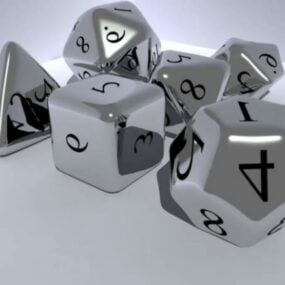 Playing Dice Game 3d model