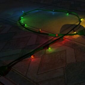 Holiday Electric Light String Wire 3d model
