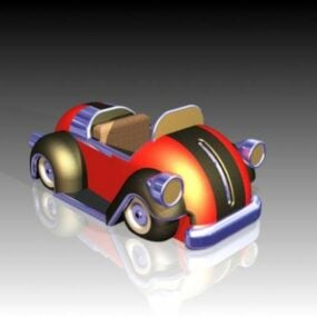 Cartoon-niedliches Auto-3D-Modell