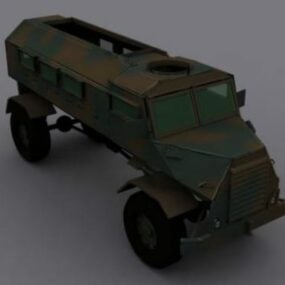 3D-Modell eines APC-Militärfahrzeugs