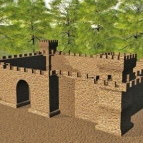 Castle 建物の壁 3D モデル