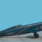 未来的なスピード航空機のコンセプト