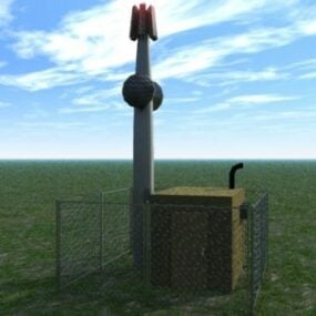 सेल टावर विज्ञान उपकरण 3डी मॉडल