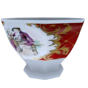 Chinese Ceramic Pot With Painting Texture 3d model