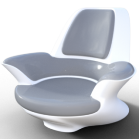 3д модель футуристического кресла-контроллера