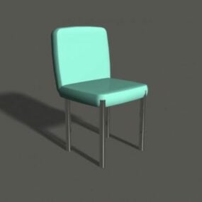 Restaurační židle azurová barva 3D model