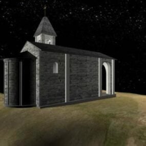 O modelo 3d da Igreja do Túnel