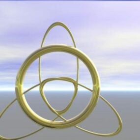 Model 3D w kształcie zaczarowanego koła