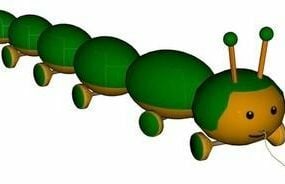 Caterpillar Train Kid Toy 3d-modell