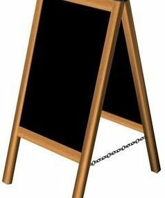 3d модель мольберта Black Sign Board
