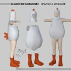 Kyllingedyr i kostume
