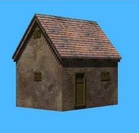 Chinesisches Cottage House Building 3D-Modell