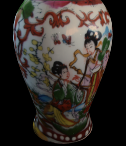 Mô hình 3d trang trí bình hoa cổ điển Trung Quốc