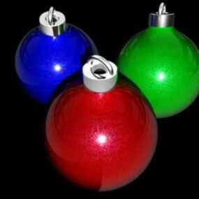 مدل 3 بعدی توپ های تزئینی کریسمس