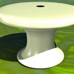 Classic Modernism Outdoor Table 3d model