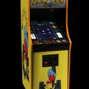Jeu d'arcade classique Pacman modèle 3D