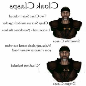 Pirate Beard Man Character דגם תלת מימד