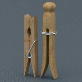 Clothespins Household Equipment 3d model