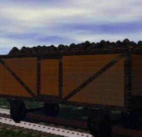 Coal Truck Vehicle 3d model