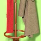 Fur Coat With Hanger Stand