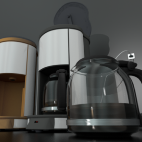 أداة ماكينة القهوة الحديثة نموذج ثلاثي الأبعاد