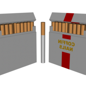 담배 상자 3d 모델
